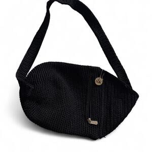 The Sak crochet crossbody black